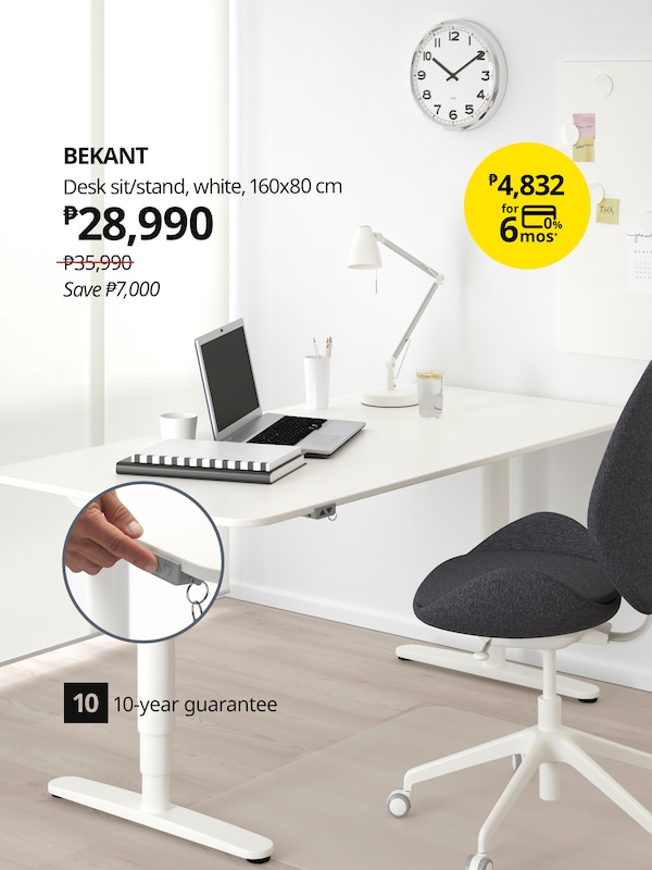 BEKANT (89222578) desk sit/stand