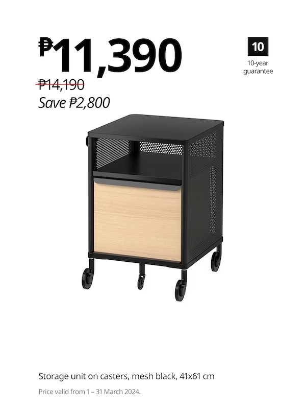 BEKANT (99282430) storage unit on casters