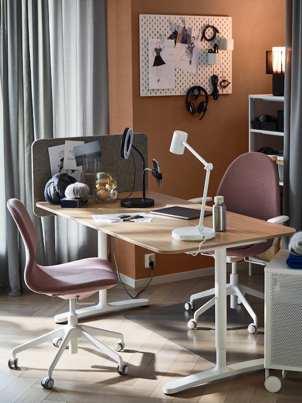 BEKANT desk in a house office room